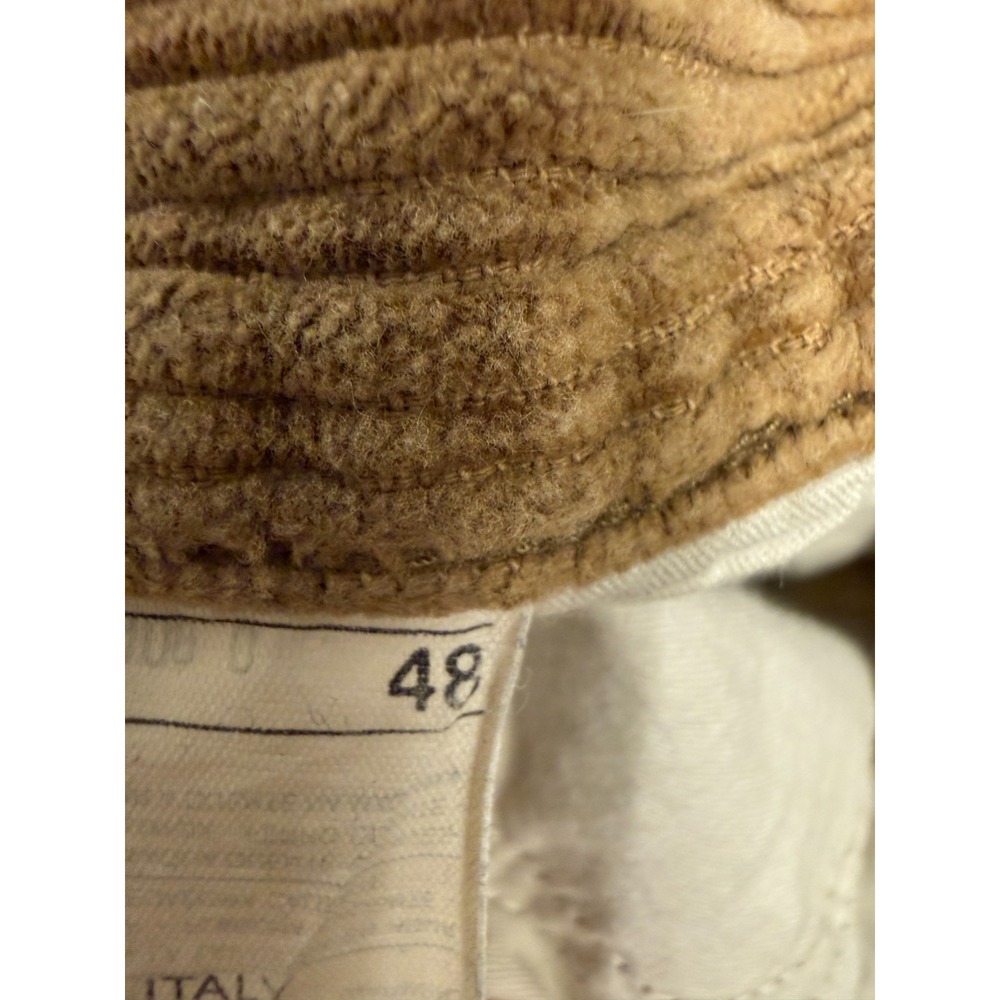 Benetton Corduroy Pants Mens 28x28 Tan Brown Italy Vintage Academia Old Money - Picture 9 of 14